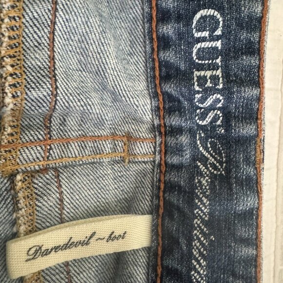 Guess Premium Low-Rise Medium Wash Boot Cut Jeans - Picture 4 of 16